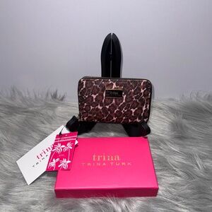 Trina Turk Leopard print wallet~NWT in box